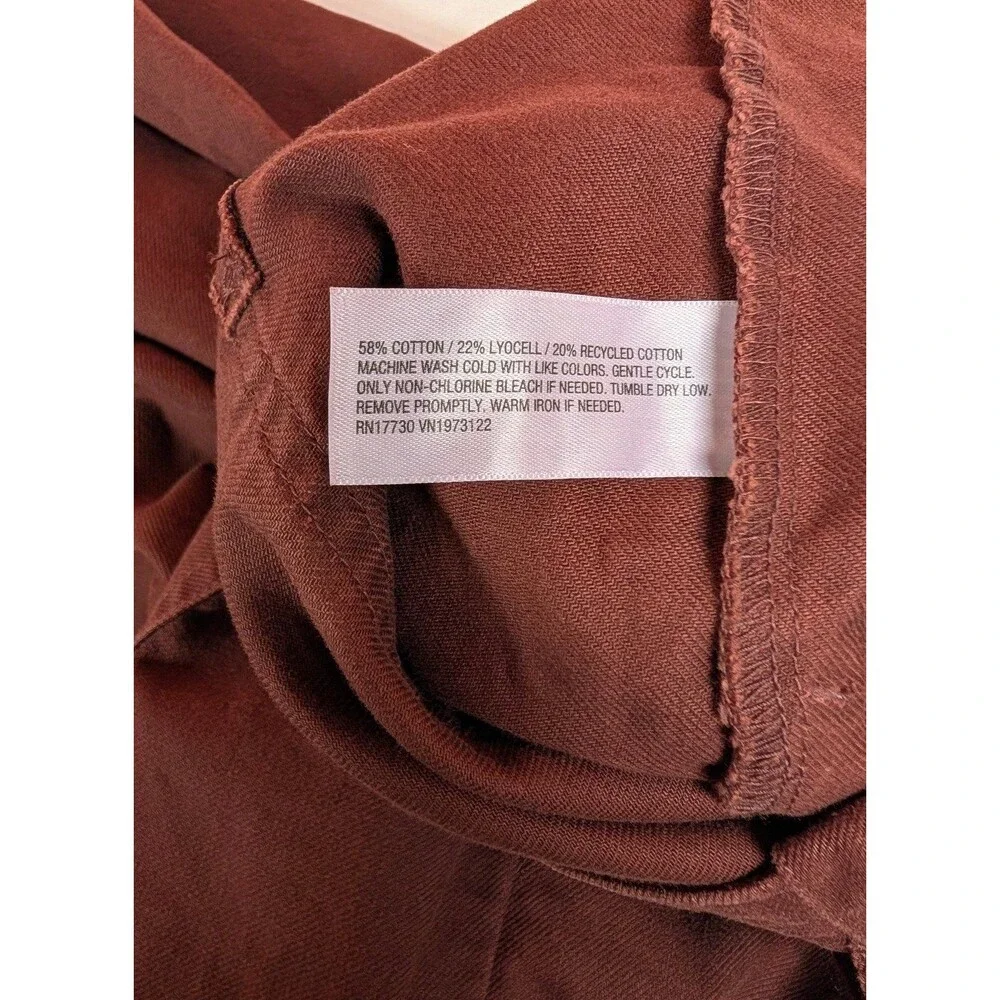 Women's Universal Thread Mid Rise Straight Leg Cargo Pants Brown Size 10